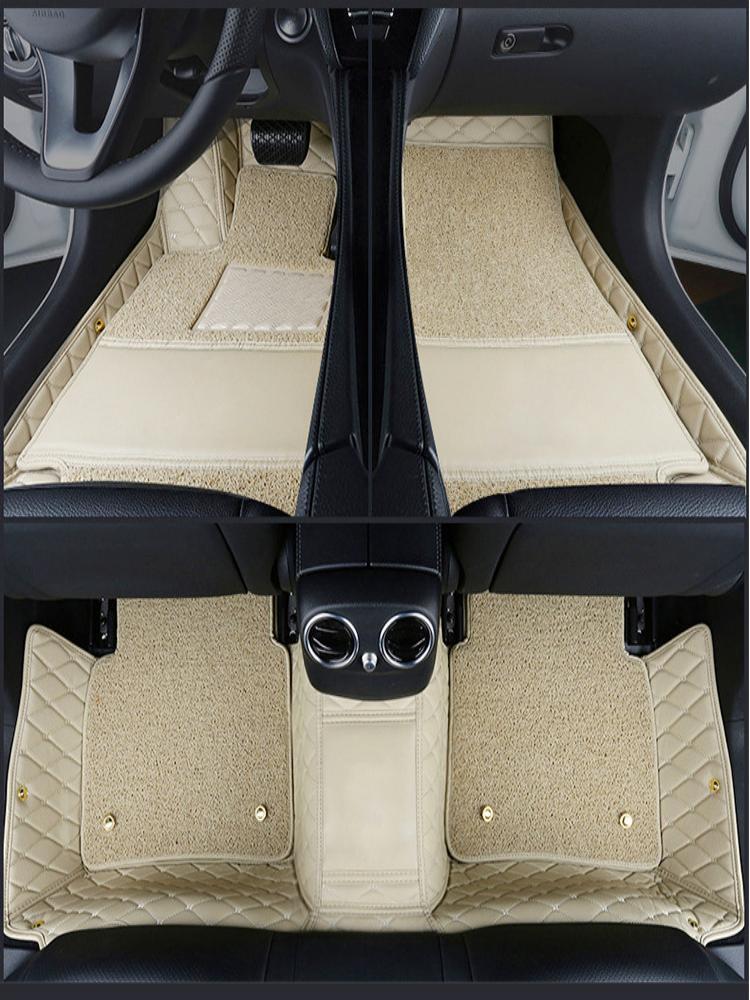 Beige leather with beige silk loop
