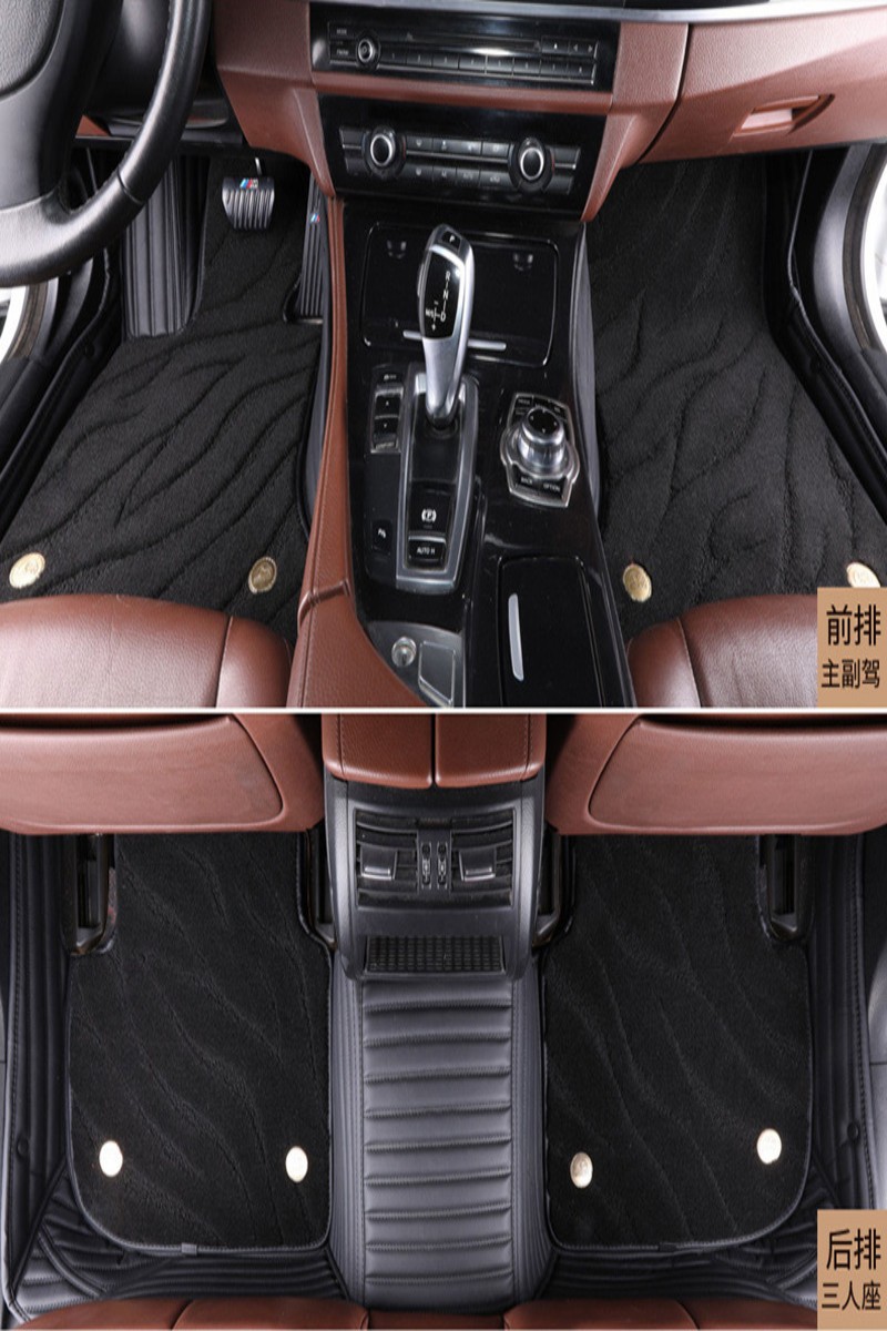 black water ripple Suede carpet floor mats