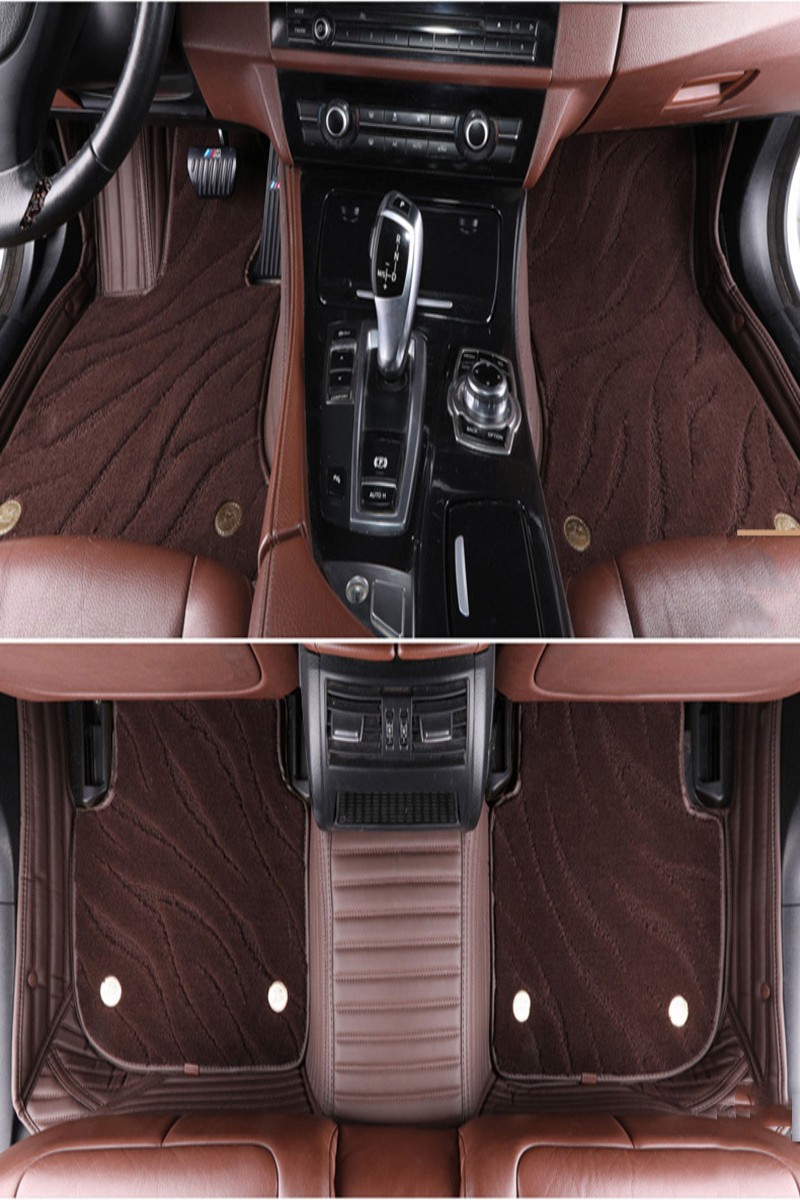 coffee colour water ripple Suede carpet floor mats
