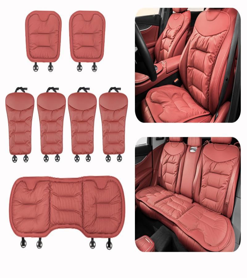 Volcano Red Seven-piece set of cushions and backrests