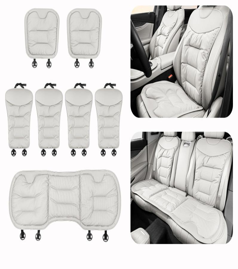 ideal white Seven-piece set of cushions and backrests